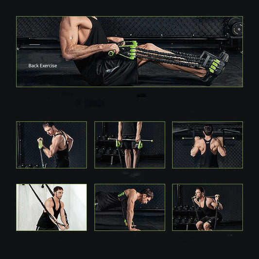 Home Chest Trainer with Resistance Bands – Bench Press Workout Equipment