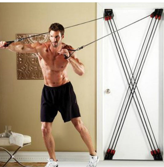 Resistance Bands Set with Door Anchor – Full Body Home Workout Kit