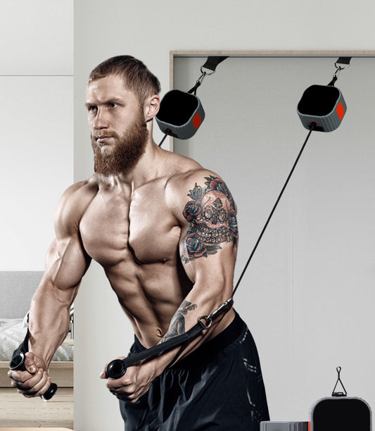 Compact Home Cable Machine – Full Body Workout Trainer with Adjustable Resistance