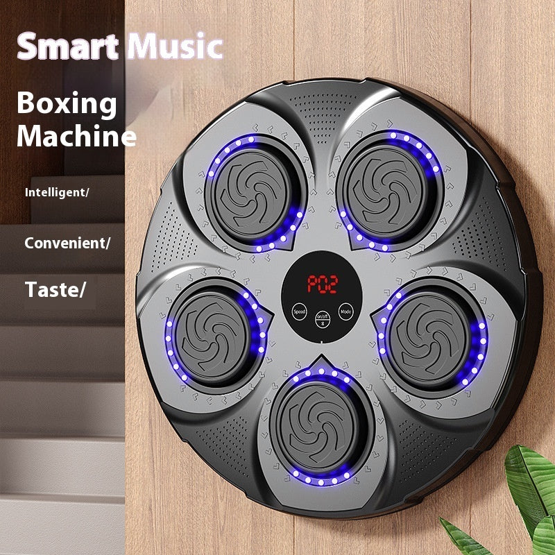 Smart Music Boxing Machine – Wall Punch Trainer with Lights & Bluetooth