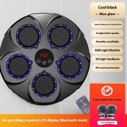 Smart Music Boxing Machine – Wall Punch Trainer with Lights & Bluetooth
