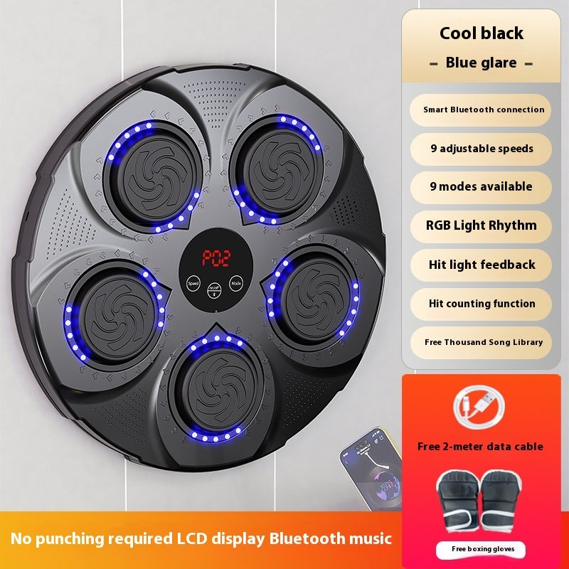 Smart Music Boxing Machine – Wall Punch Trainer with Lights & Bluetooth