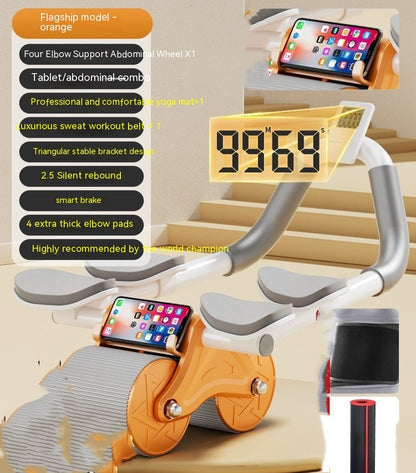 Smart Ab Roller with Elbow Support – Build Abs & Strengthen Your Core at Home