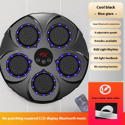 Smart Music Boxing Machine – Wall Punch Trainer with Lights & Bluetooth